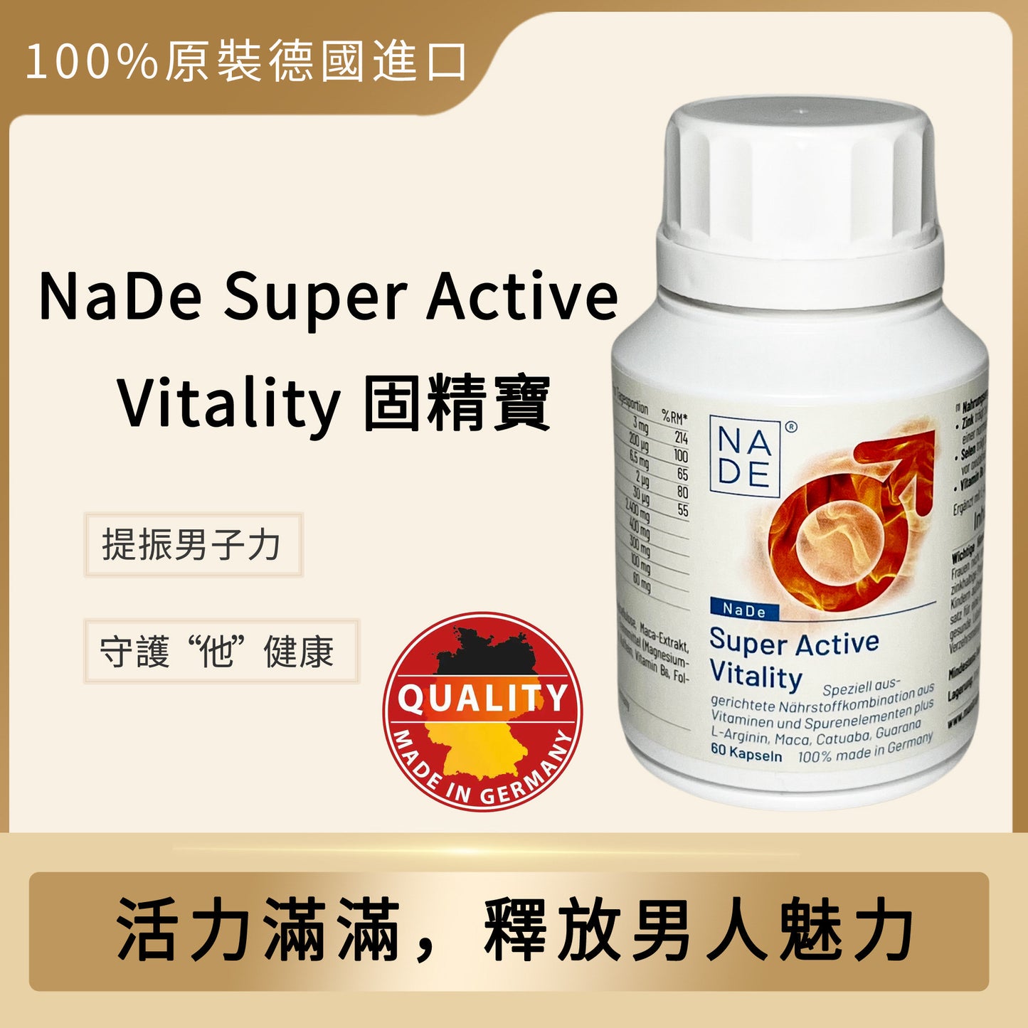 NaDe Super Active Vitality 固精寳